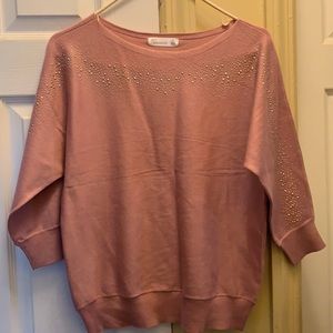 Never worn. Dusty pink sweater.
